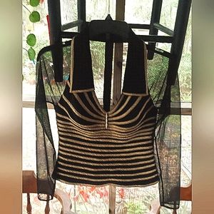 Vintage 1990's SZ 8 JS Collections Cocktail Blouse